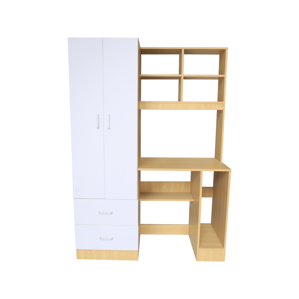 JUSTIN Laminated Study Table with Cabinet Furnigo