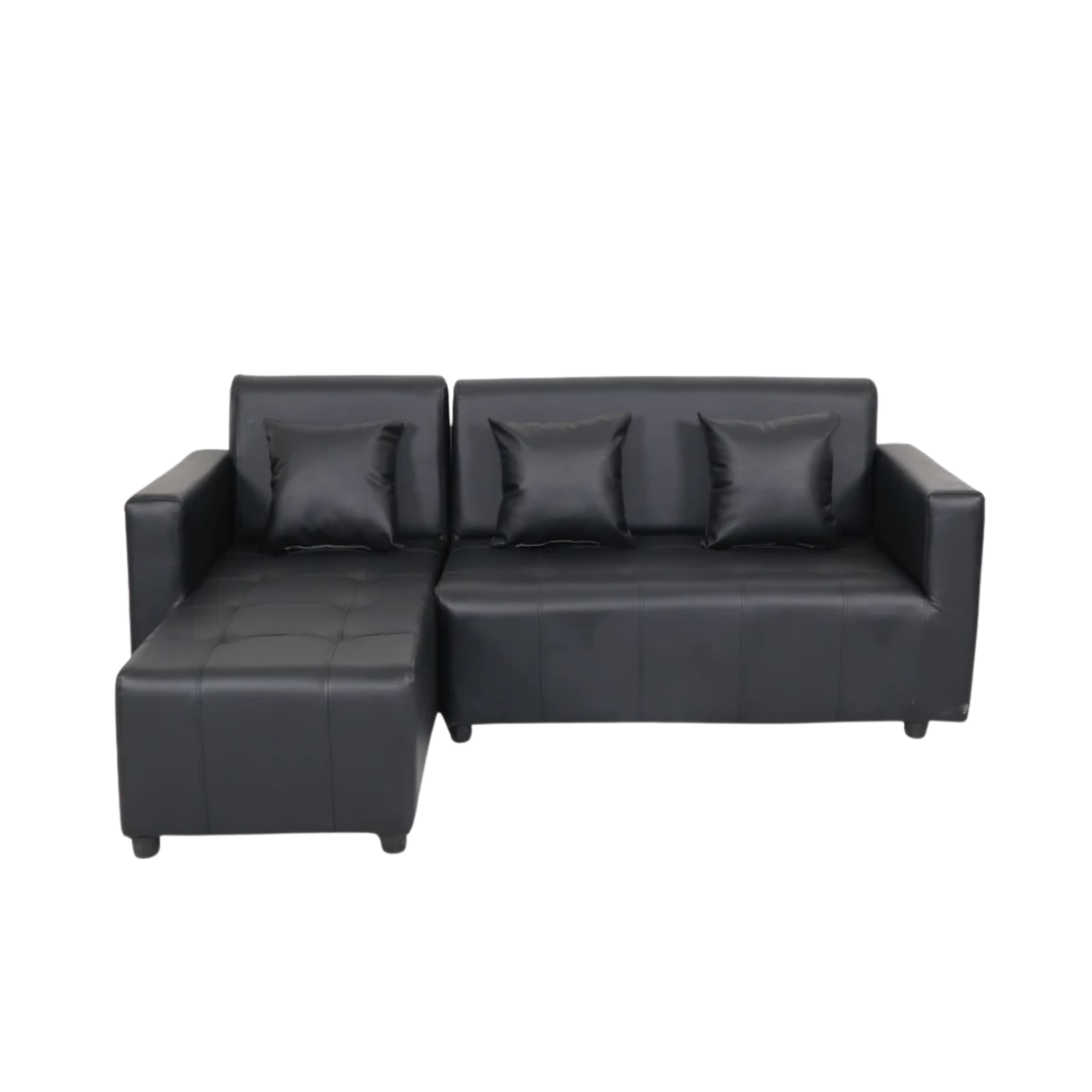 Sage L-Shape Leather Sofa Set