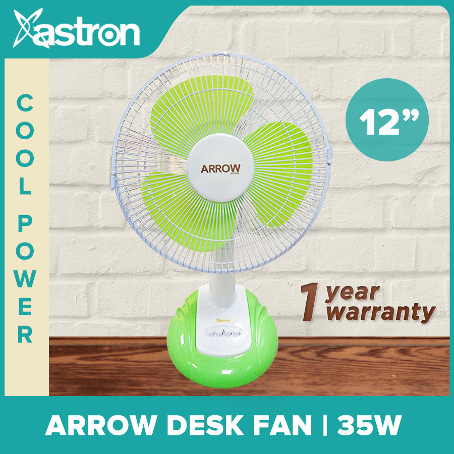 ASTRON ARROW Desk Fan 12" Electric Fan Astron