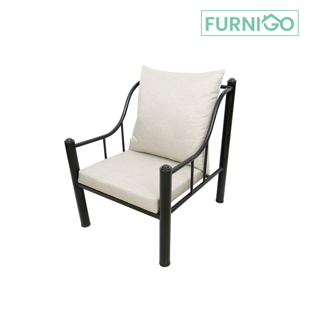 JAGGER 2-1-1 Metal Sofa Set Affordahome