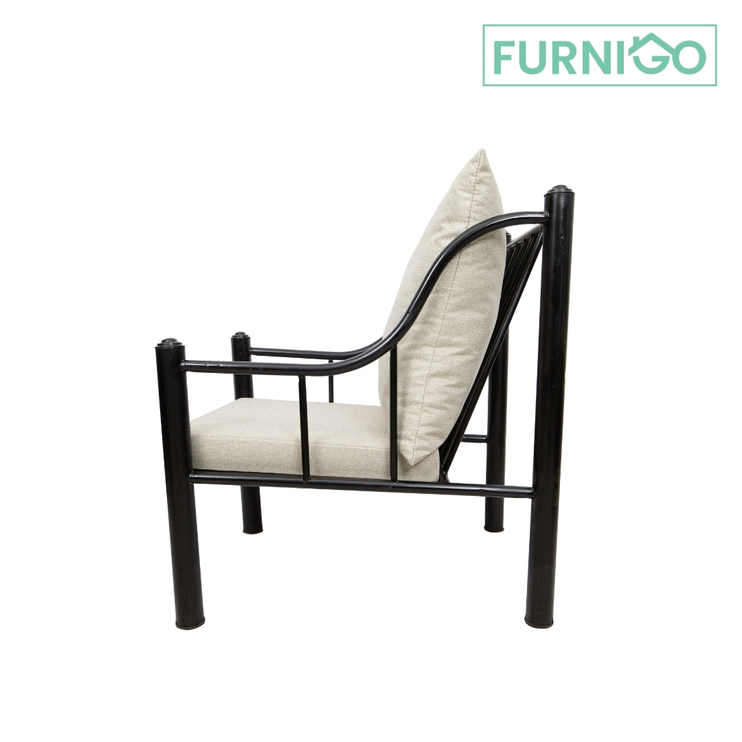 JAGGER 2-1-1 Metal Sofa Set Affordahome