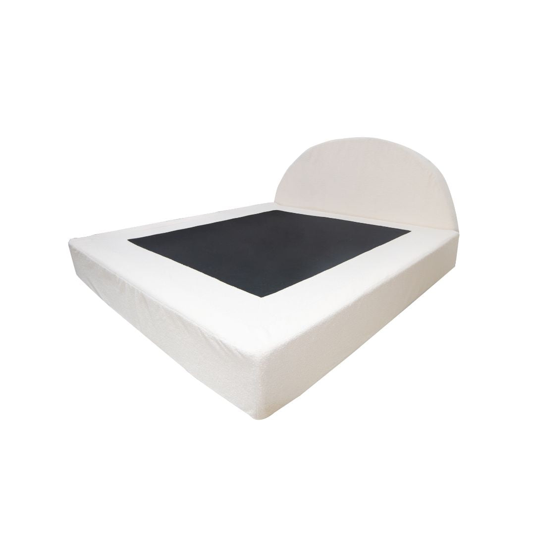 CAMILA Metal bed with Upholstered Cover Furnigo