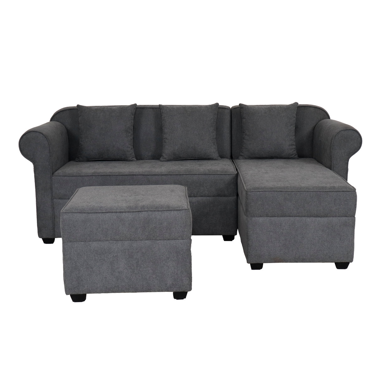 Rome L-Shape Fabric Sofa
