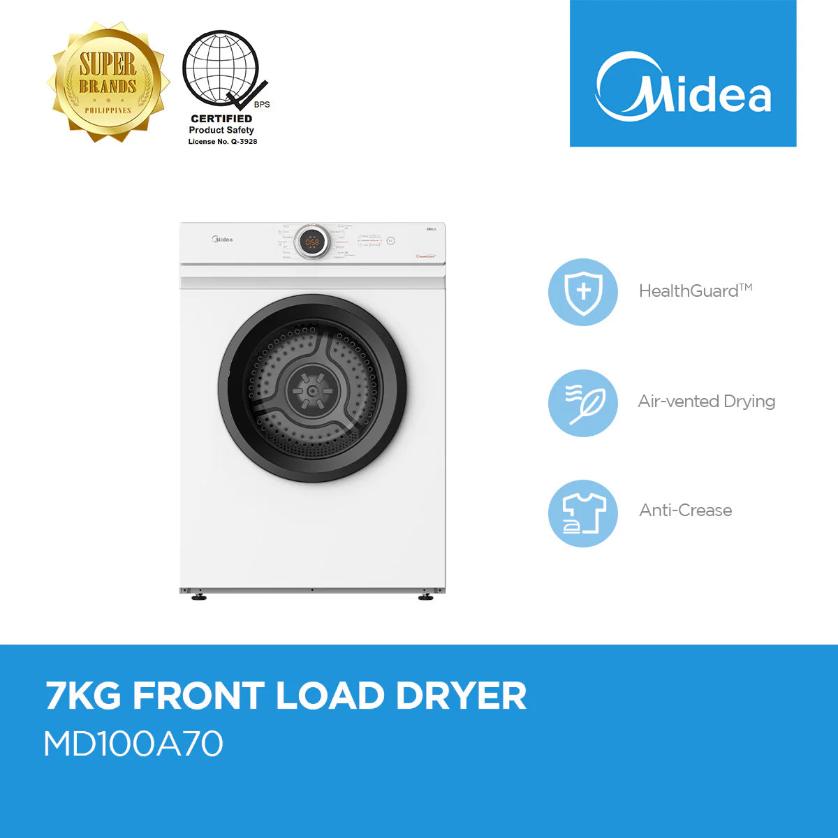 MIDEA - 7KG FRONT LOAD DRYER AF Appliance