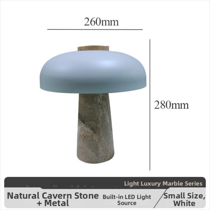 Milano Glow - Aero - N101 - Quiet Luxury Natural Yellow Cave Stone Table Lamp with Elegant Designer Finish, Warm Ambient Lighting for Sophisticated Spaces - Living Room / Bedroom / Bedside / Office Milano