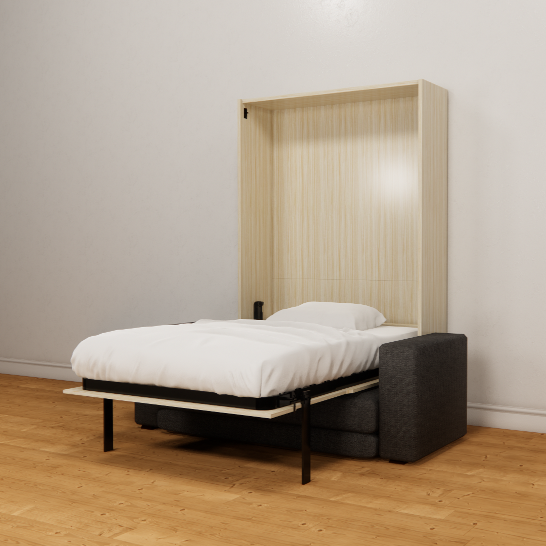 Q68 Manual Vertical Wall Bed with Sofa 1500x1900mm (60'' x 75'' Queen Size Bed) Easy Space PH