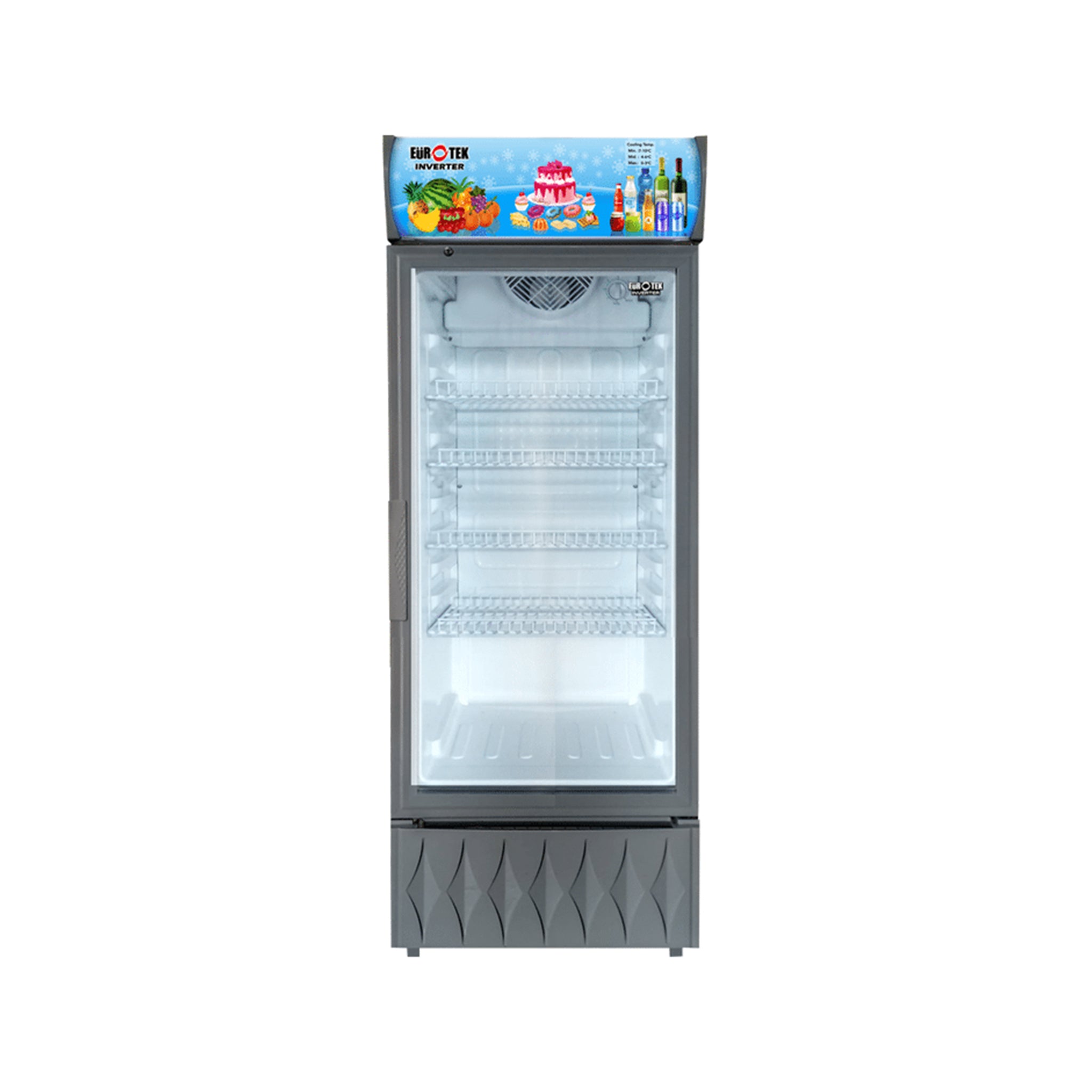 EUROTEK EGS-255IS 9.0 cu.ft Glass Showcase Eurotek
