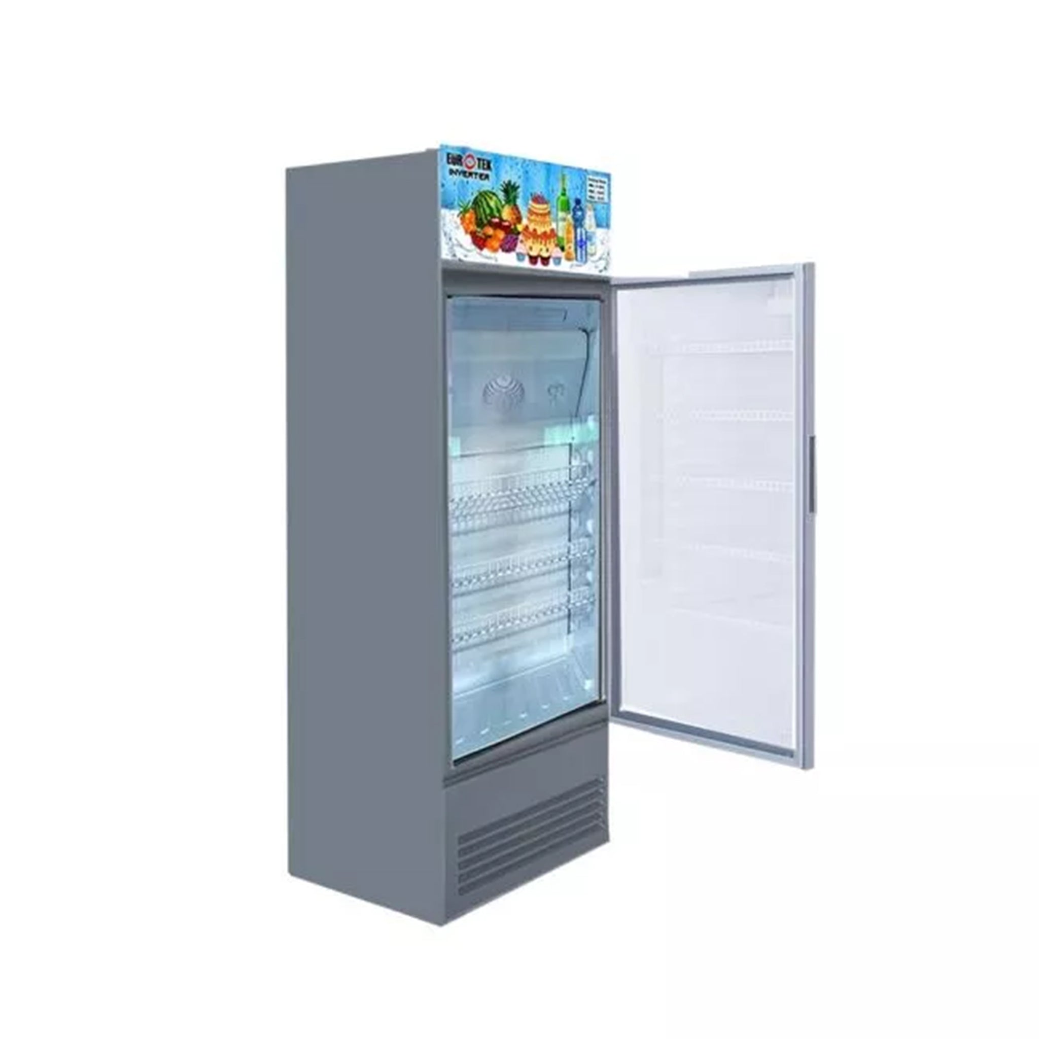 EUROTEK EGS-180IS 6.5 cu.ft INVERTER Glass Showcase Eurotek