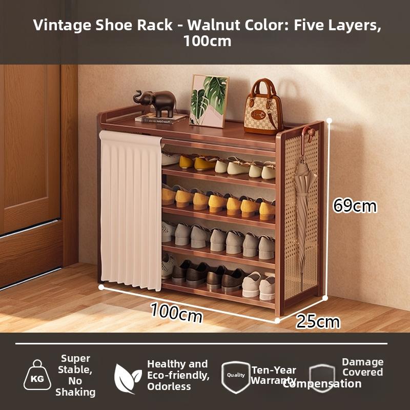 Timberra - Moonlight - MedievalGuard Narrow Shoe Rack - Entrance / Corridor / Dormitory Timberra