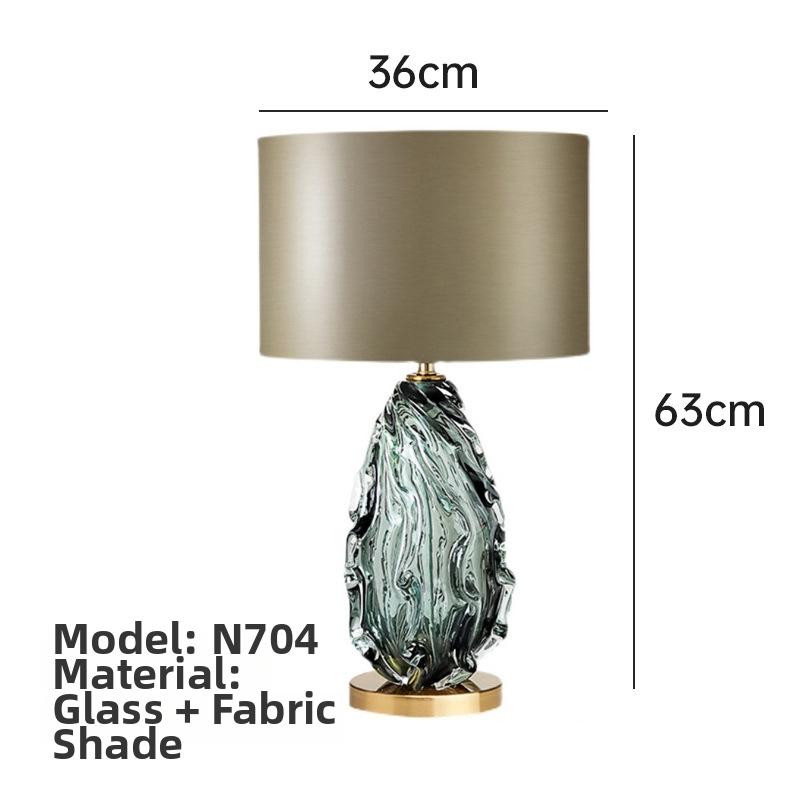 Milano Glow - Arvix - N704 - Post-Modern Nordic Glass Table Lamp with Light Luxury Designer Style, Elegant Ambient Lighting for Contemporary Interiors - Living Room / Bedroom / Bedside / Study / Hotel / Exhibition Hall Milano