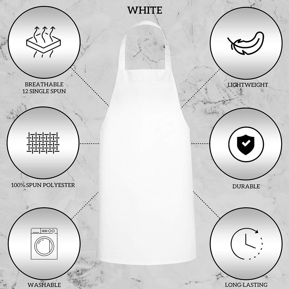 LOOMA Snug - APN31 Kitchen Apron Waist Protective Apron Durable Cooking Baking Apron for Home Kitchen Restaurant Adjustable Lightweight Apron LOOMA