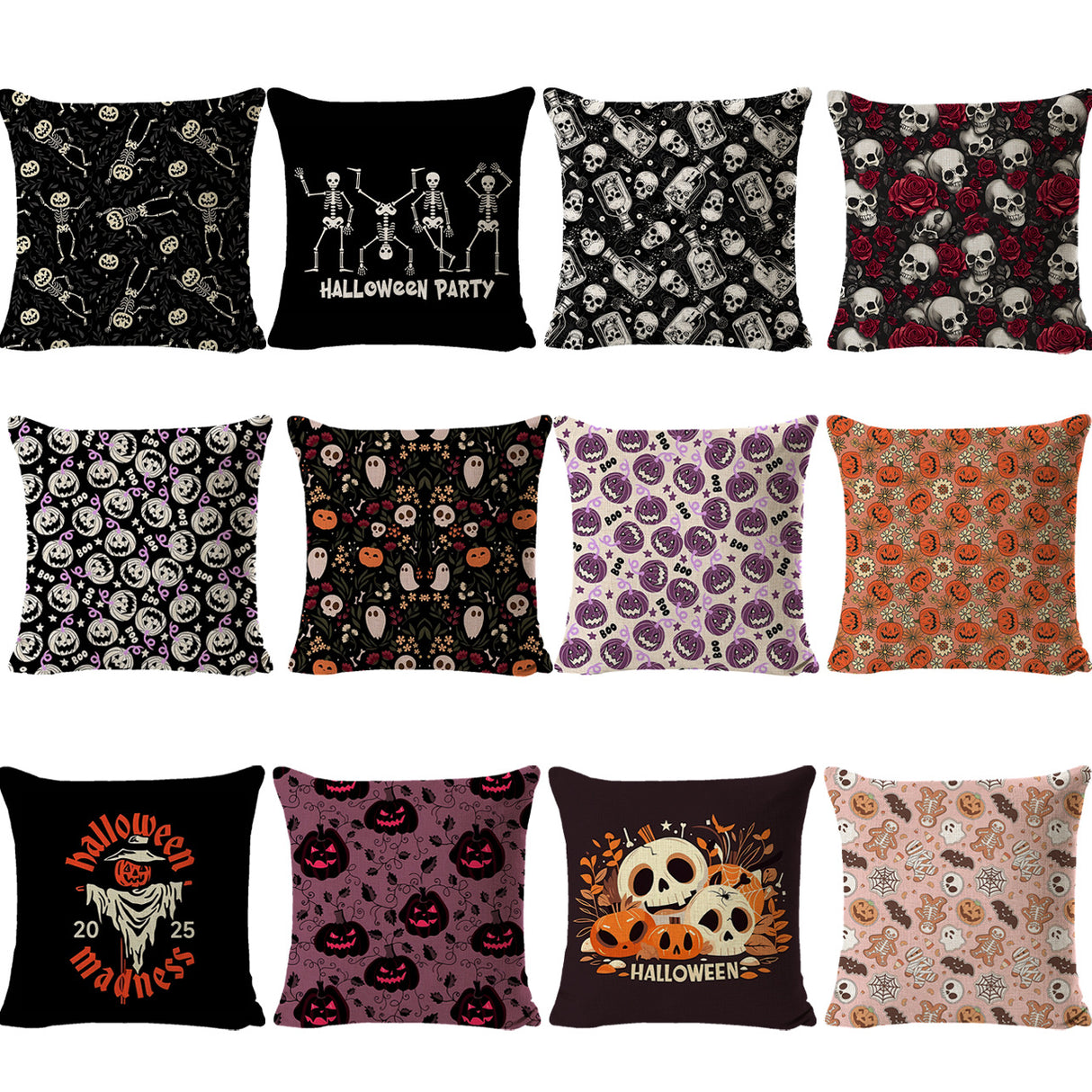 Looma Spook - Halloween Decorative Pillow Cover – Spooky Sofa Cushion Case - 2025.6.13 - Living Room, Office & Lumbar Support Looma