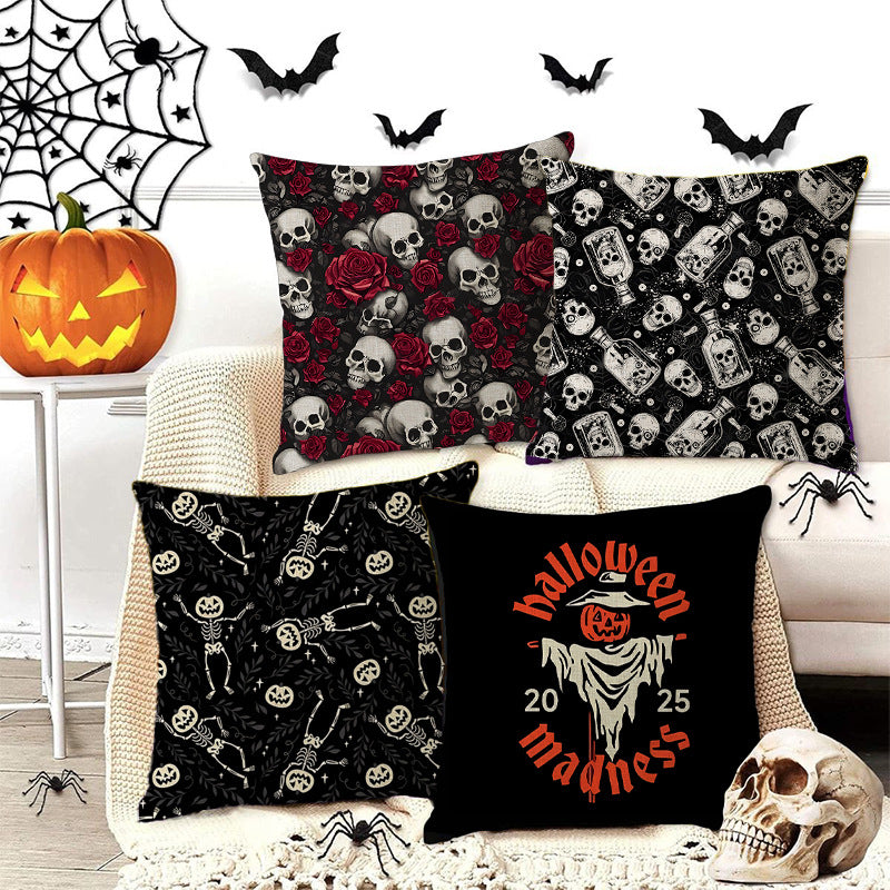 Looma Spook - Halloween Decorative Pillow Cover – Spooky Sofa Cushion Case - 2025.6.13 - Living Room, Office & Lumbar Support Looma