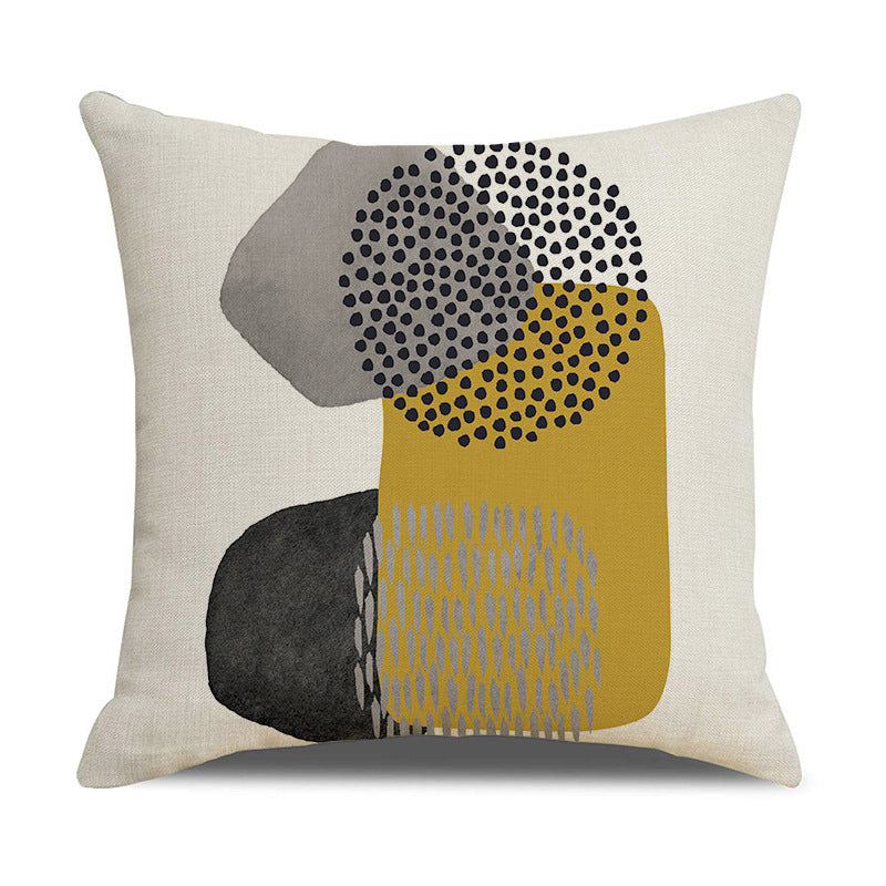 Looma Velora - Morandi Abstract Linen Pillow Cover – Soft Neutral Cushion Case - Sofa, Bed & Modern Home Decor Looma