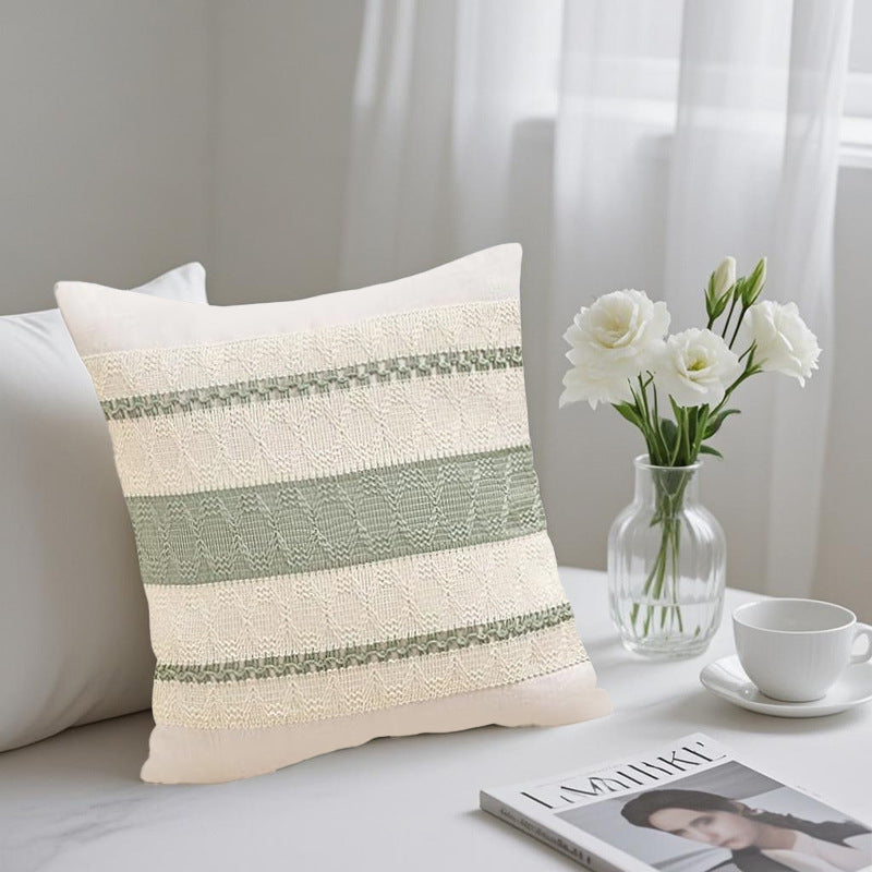 Looma Piluna - Bohemian Green Pillowcase – American Style Decorative Cushion for Living Room Sofa & B&B Home Styling - Living Room, Bedroom, Sofa Area Looma