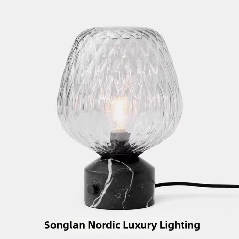 Milano Glow - Ald - TS019 - Modern Nordic Table Lamp with Soft Ambient Glow, Minimalist Design for Elegant Lighting - Bedroom / Living Room Milano