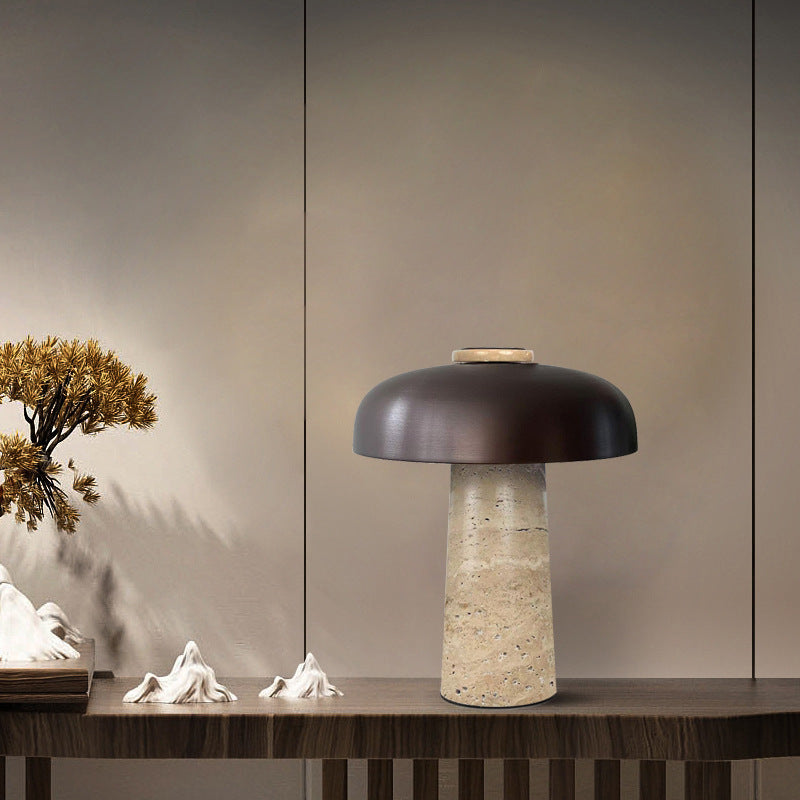 Milano Glow - Aero - N101 - Quiet Luxury Natural Yellow Cave Stone Table Lamp with Elegant Designer Finish, Warm Ambient Lighting for Sophisticated Spaces - Living Room / Bedroom / Bedside / Office Milano