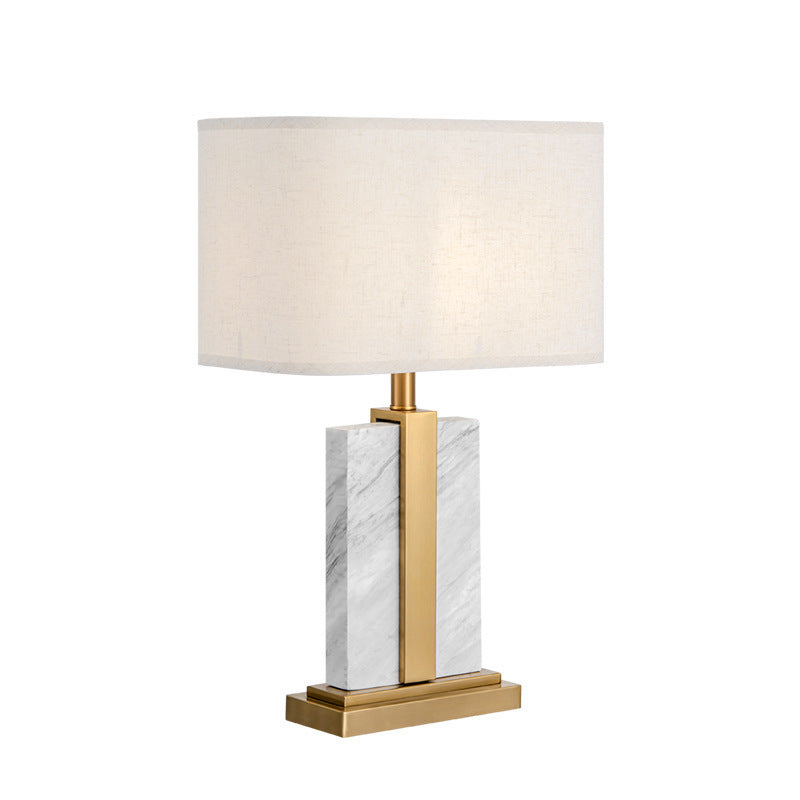 Milano Glow - Aeson - N149 - American-Style Minimalist Marble Table Lamp with Modern LED Design, Elegant Ambient Lighting for Stylish Interiors - Living Room / Bedroom / Bedside / Study Milano