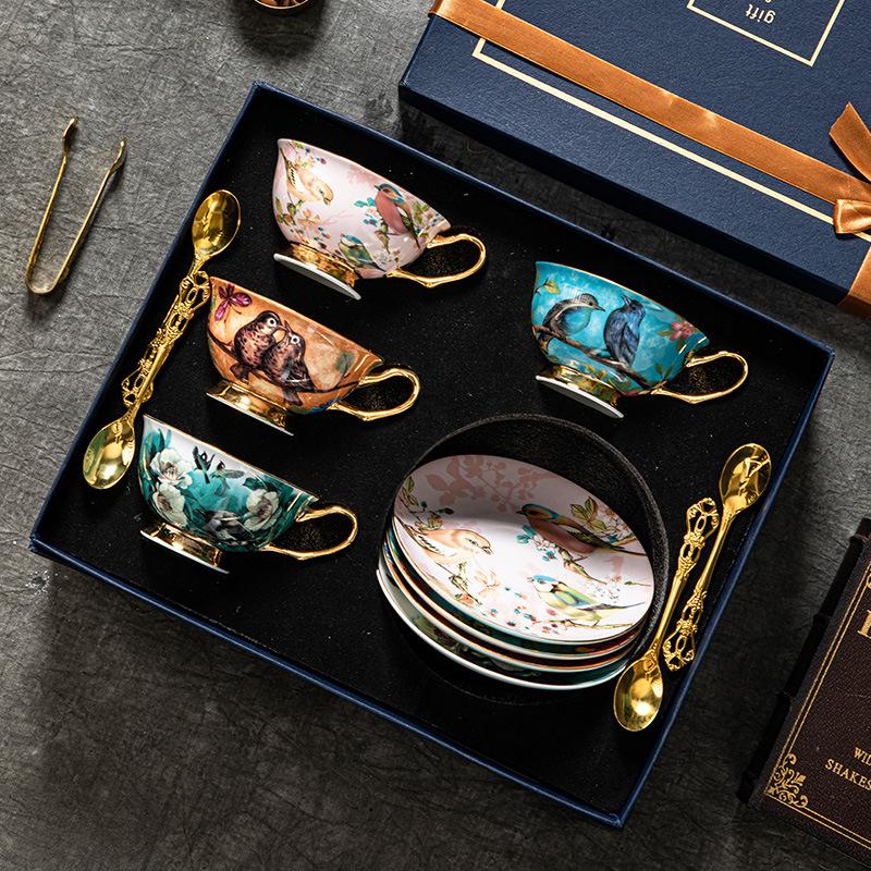 CUPURA Yaro - Elegant Coffee Cup & Saucer Set - Aesthetic Afternoon Tea Gift for Her with Box CUPURA