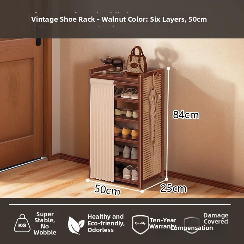 Timberra - Moonlight - MedievalGuard Narrow Shoe Rack - Entrance / Corridor / Dormitory Timberra