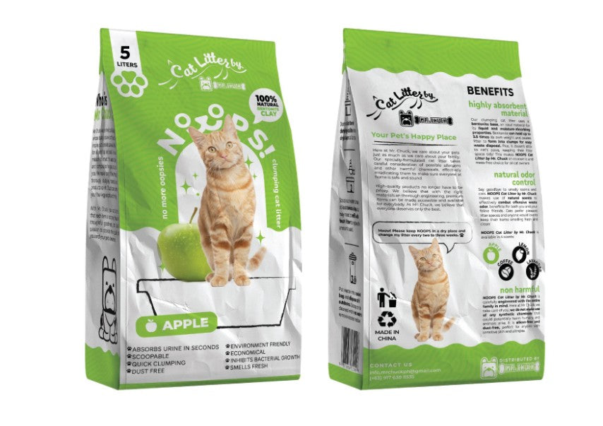 NOOPS! 5kg Clumping Cat Litter by Mr. Chuck Mr. Chuck Pet Store