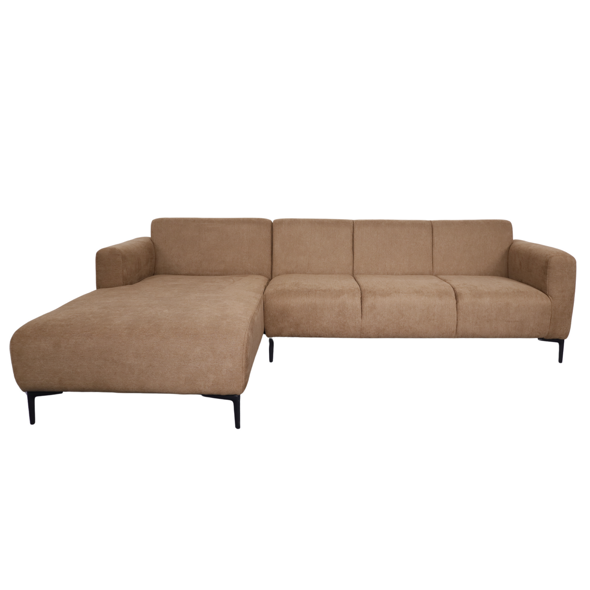 VALENTINO L-Shape Fabric Sofa Affordahome
