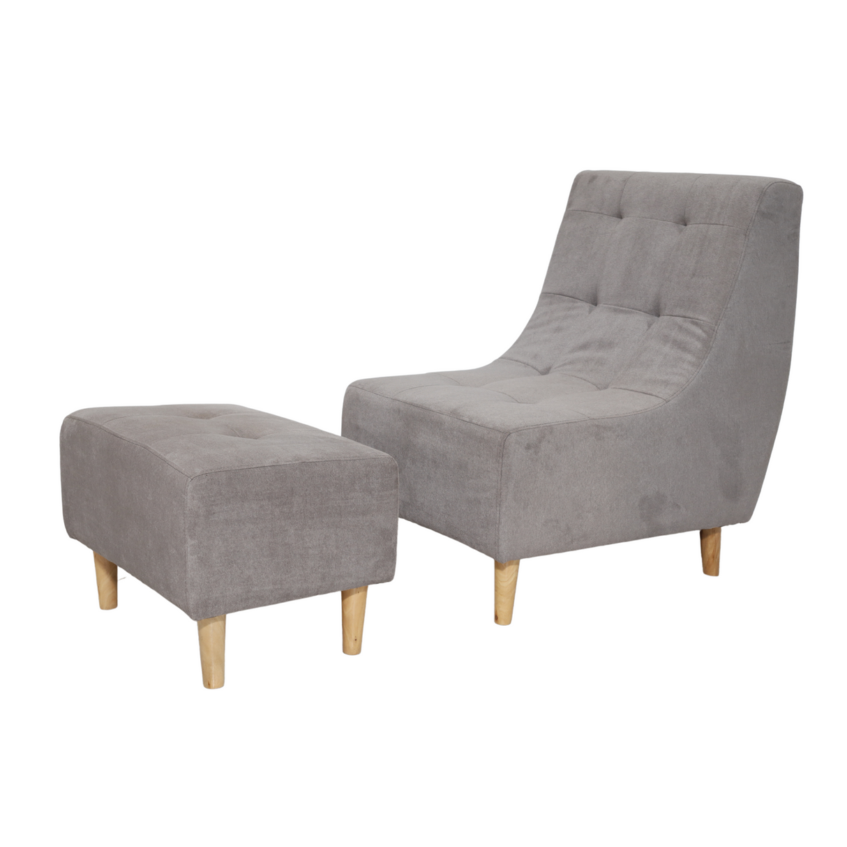 LIAM Fabric chair with Ottoman Affordahome