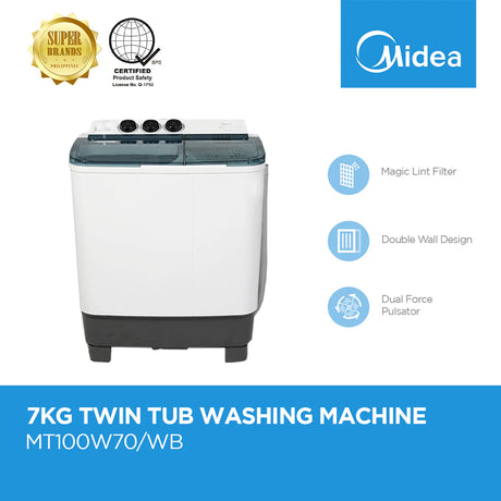MIDEA TWIN TUB WASHING MACHINE AF Appliance