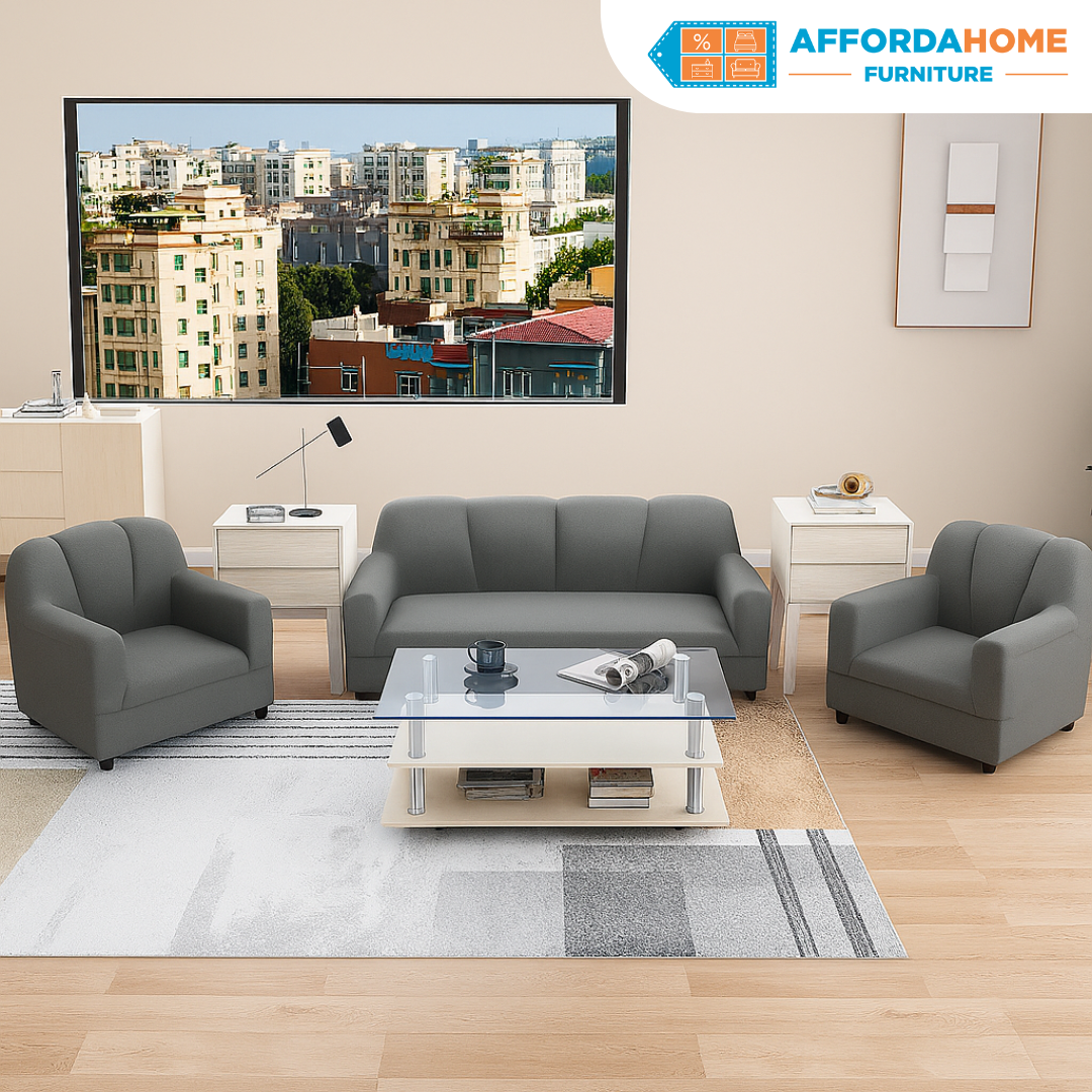 BERN 3-1-1 Fabric Sofa Set Affordahome