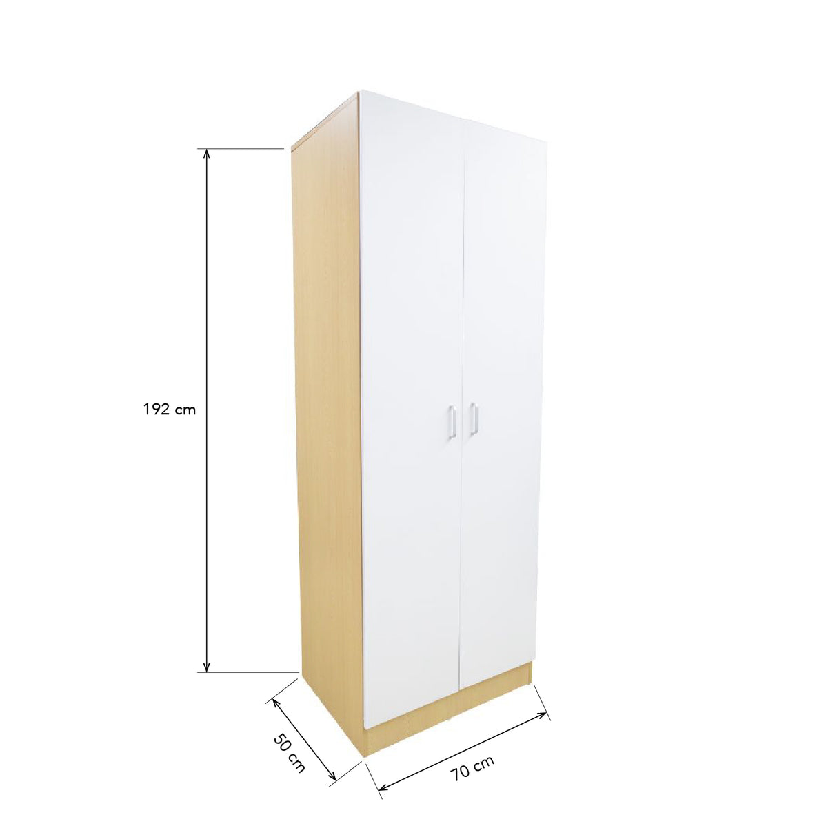 TALIYAH 2-Door Wardrobe Furnigo