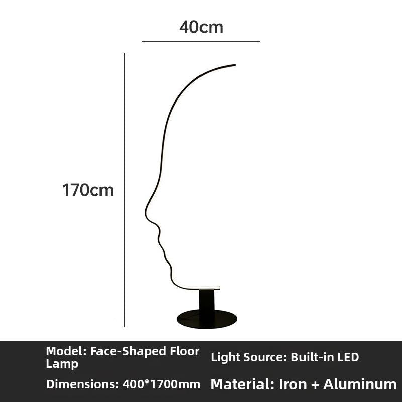 Milano Glow - Aerisio - Nl121 - Nordic Fisherman Floor Lamp with Sculptural Designer Form, Artistic Ambient Lighting for Modern Statement Interiors - Living Room / Bedroom / Sofa Area / Model Room Milano