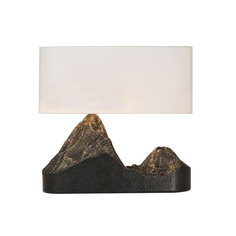Milano Glow - Aston - N804 - Zen Mountain Table Lamp with Creative Resin Design, Warm LED Ambient Lighting for Calm and Artistic Spaces - Bedroom / Bedside / Study / Living Room Milano