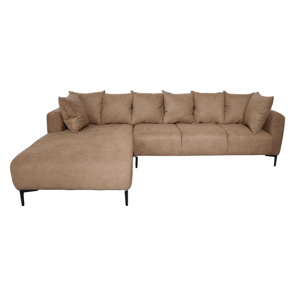 VALENTINO L-Shape Fabric Sofa Affordahome