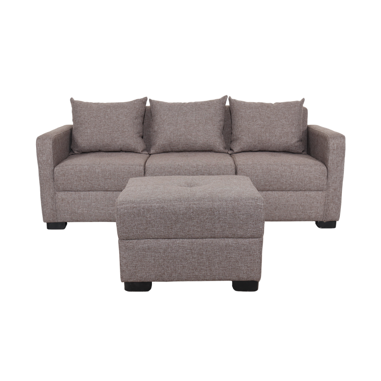 Franco Fabric Sofa with Ottoman Furnigo