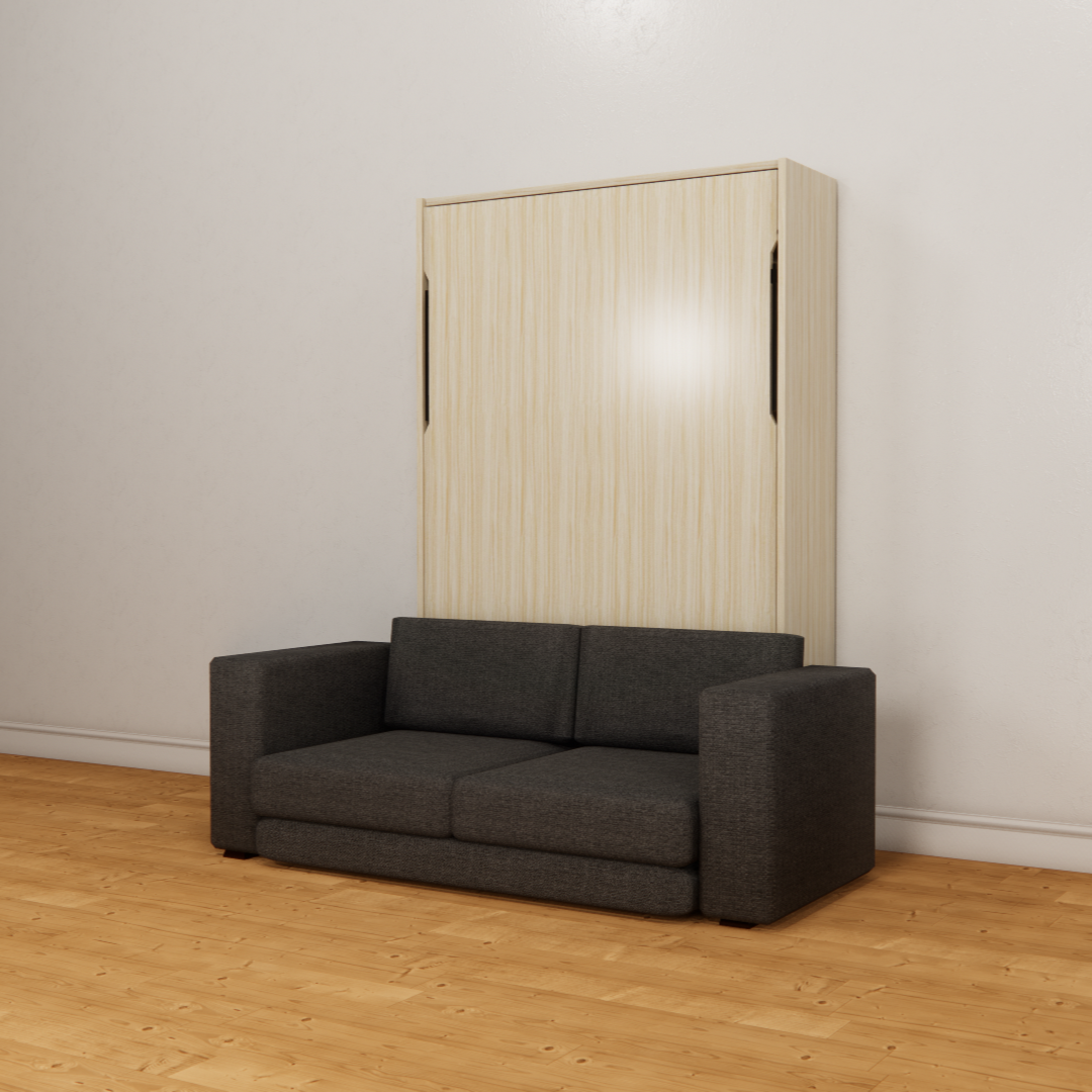 Q68 Manual Vertical Wall Bed with Sofa 1200x1900mm (48'' x 75'' Semi-Double Bed) Easy Space PH