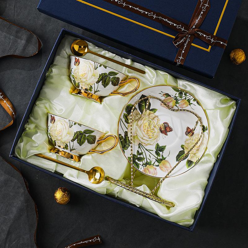 CUPURA Xeno - Designer European Ceramic Coffee Cup & Tea Set - Elegant British Afternoon Tea Collection CUPURA