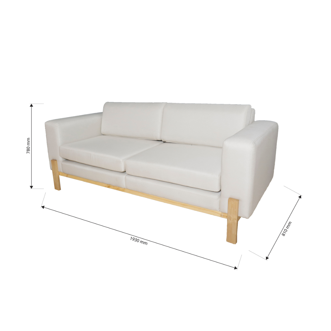 NIMBUS 2-Seater Fabric Sofa Affordahome