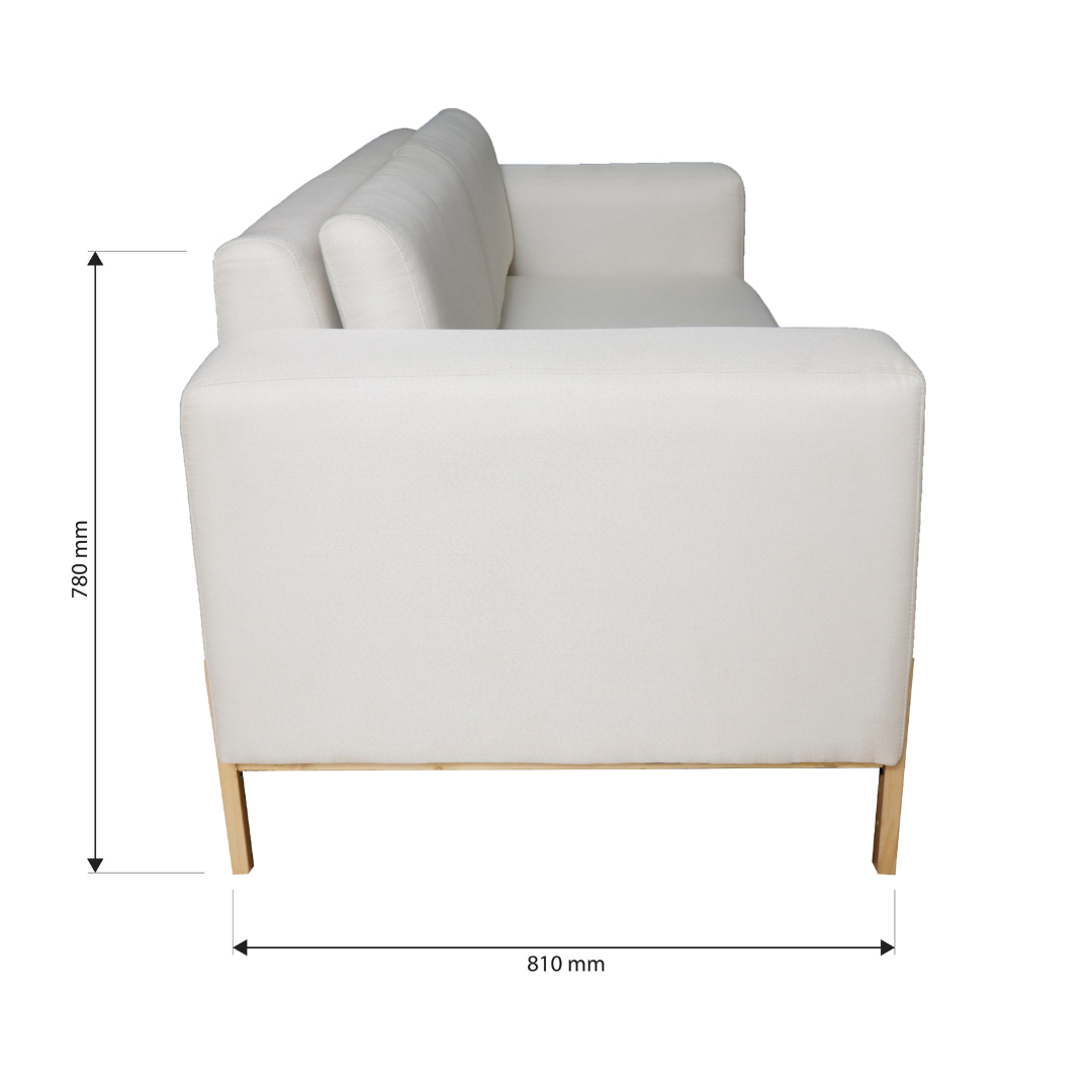 NIMBUS 2-Seater Fabric Sofa Affordahome