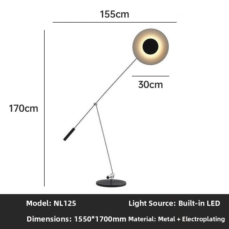 Milano Glow - Aerisio - Nl121 - Nordic Fisherman Floor Lamp with Sculptural Designer Form, Artistic Ambient Lighting for Modern Statement Interiors - Living Room / Bedroom / Sofa Area / Model Room Milano
