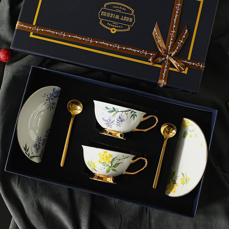 CUPURA Wiro - European Coffee Cup & Saucer - Elegant British Afternoon Tea Set, Premium Gift Souvenir CUPURA