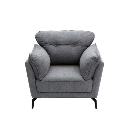 WILLY 1-Seater Fabric Sofa Affordahome