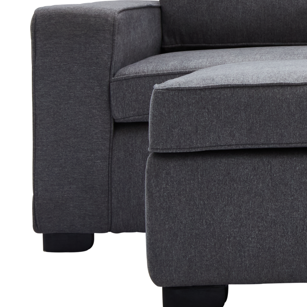 JENALD Fabric Sofa with Ottoman (Reversible L-Chaise) Furnigo