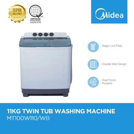 MIDEA TWIN TUB WASHING MACHINE AF Appliance