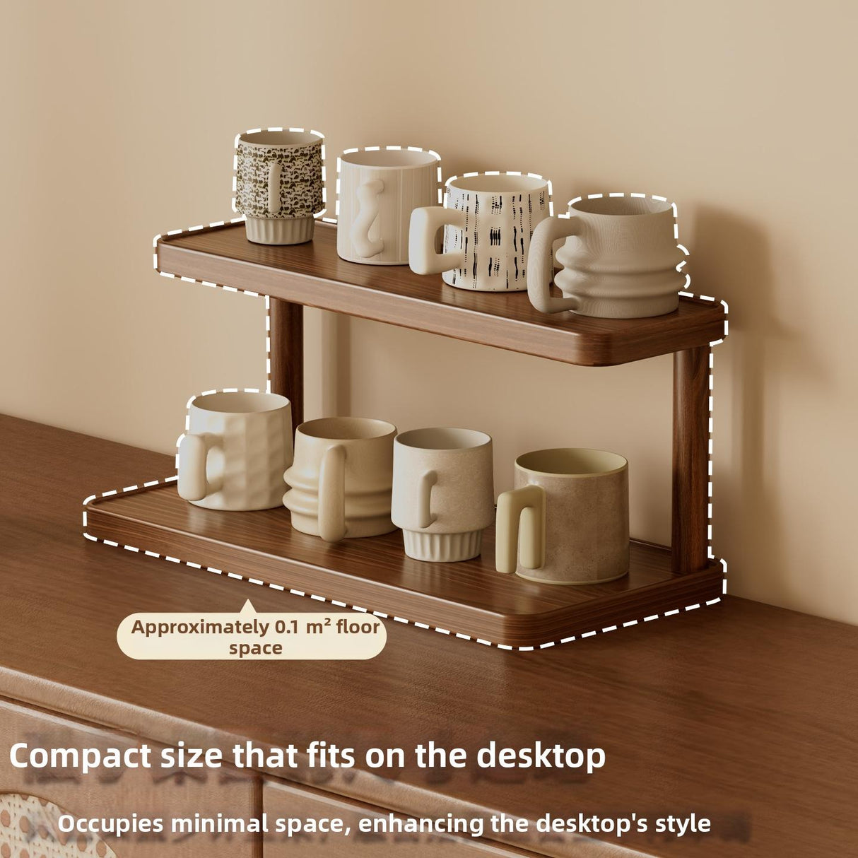 Timberra - Melyra - BaristaNest Thickened Cup Rack - Kitchen / Dining Area / Coffee Corner Timberra