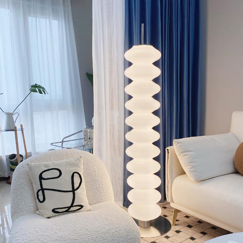 Milano Glow - Axton - L165 - Nordic Gourd Floor Lamp with Modern Minimalist Designer Style, Light Luxury Ambient Lighting for Stylish and Cozy Spaces - Living Room / Dining Room / Bedroom / Study Milano
