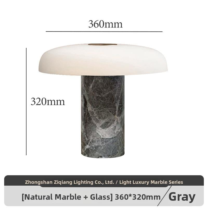 Milano Glow - Artex - N102 - Postmodern Nordic Marble Table Lamp with Light Luxury Designer Style, Eye-Friendly Ambient Lighting for Elegant Interiors - Bedroom / Bedside / Living Room / Hotel Milano