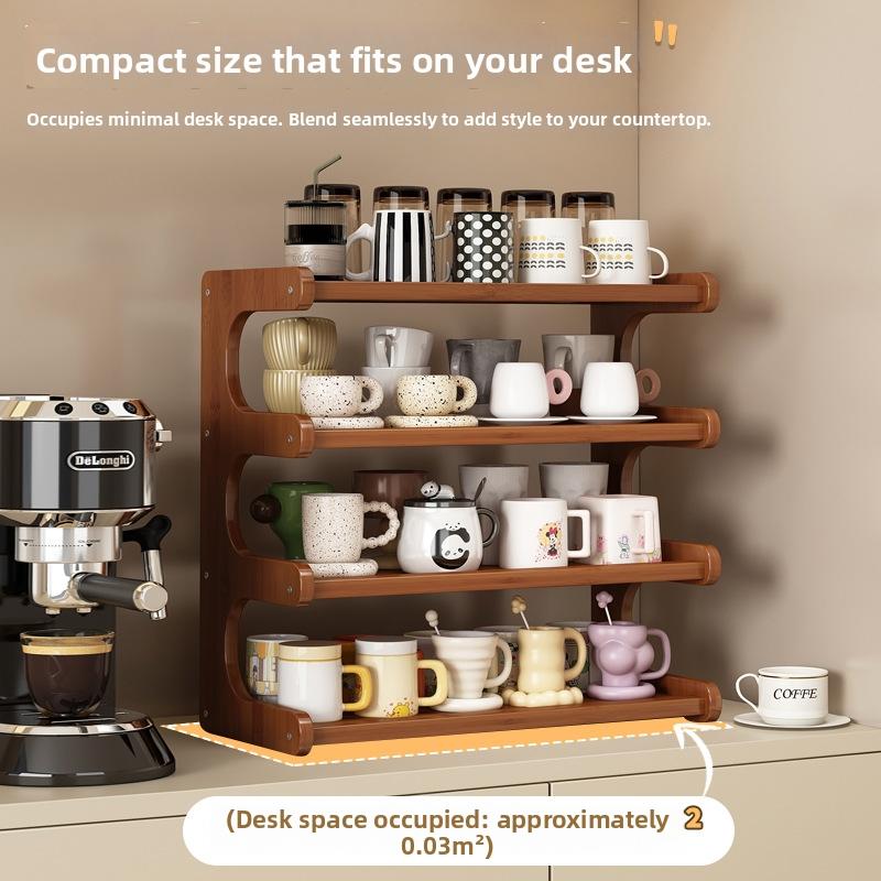 Timberra - Montrex - DeskSip Multi-Layer Cup Organizer - Office / Study / Coffee Corner Timberra