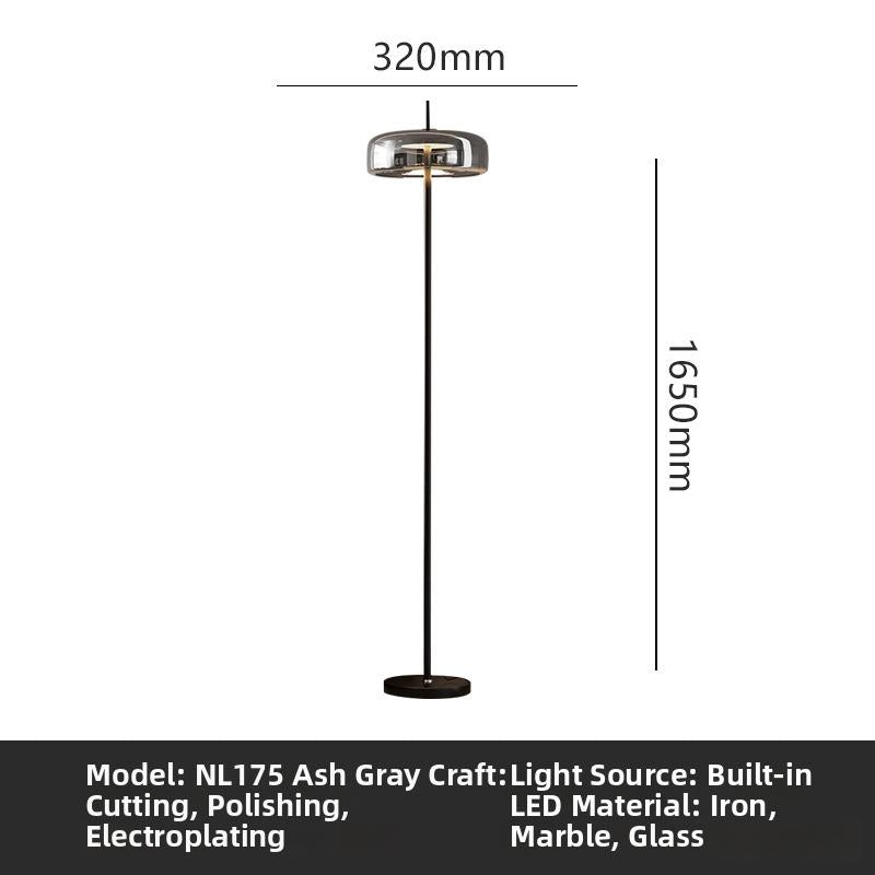 Milano Glow - Arixa - NL126 - Nordic Modern Floor Lamp with Built-in Storage, Simple Designer Lighting for Functional and Stylish Spaces - Living Room / Bedroom / Bedside / Study Milano