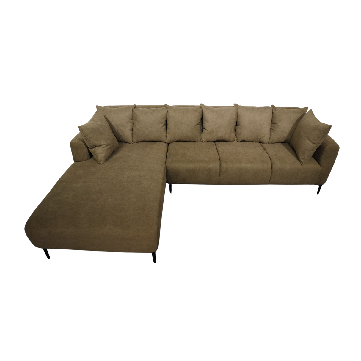 VALENTINO L-Shape Fabric Sofa Affordahome