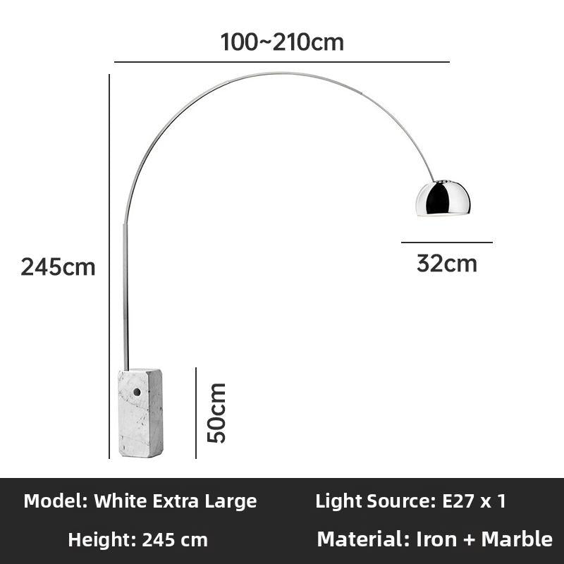 Milano Glow - Aerisio - Nl121 - Nordic Fisherman Floor Lamp with Sculptural Designer Form, Artistic Ambient Lighting for Modern Statement Interiors - Living Room / Bedroom / Sofa Area / Model Room Milano